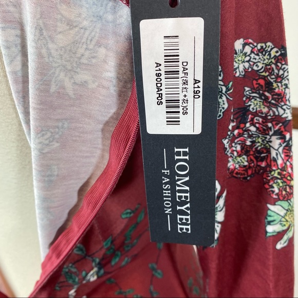 NWT Homeyee floral dress size S - Picture 4 of 5